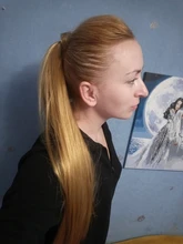 MANWEI-Extensiones de cabello para dama, extensor de pelo sintético de 24, de coleta natural largas y lisas, 60g por pieza, no teñible