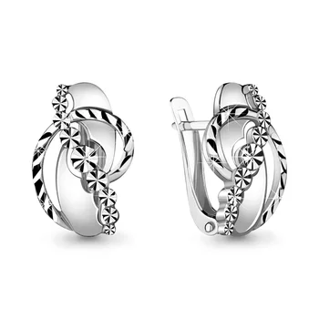 

Aquamarine earrings without inserts, 925 sterling silver