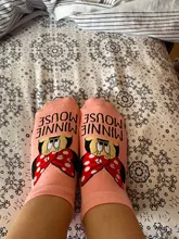 Disney Mickey Minnie las mujeres de dibujos animados de niñas calcetines damas japonesas suave transpirable calcetín de algodón barco corta de Navidad calcetines Invierno Caliente Calcetines de las mujeres