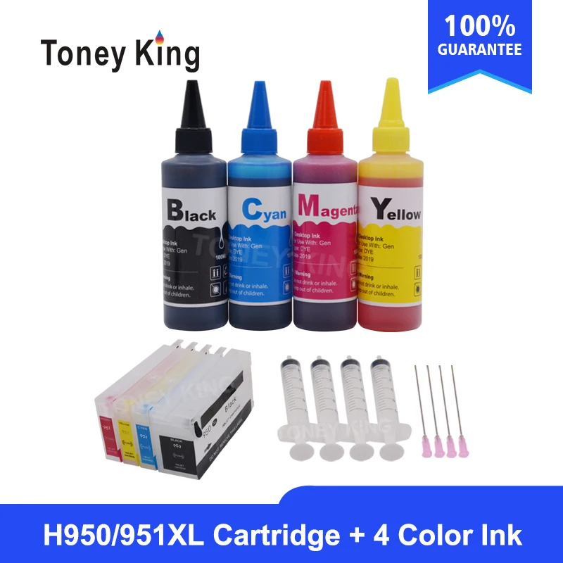 Toney universal (король перезаправляемый картридж для HP 950 951 950XL 951XL с 400 мл чернила 251dw 276dw