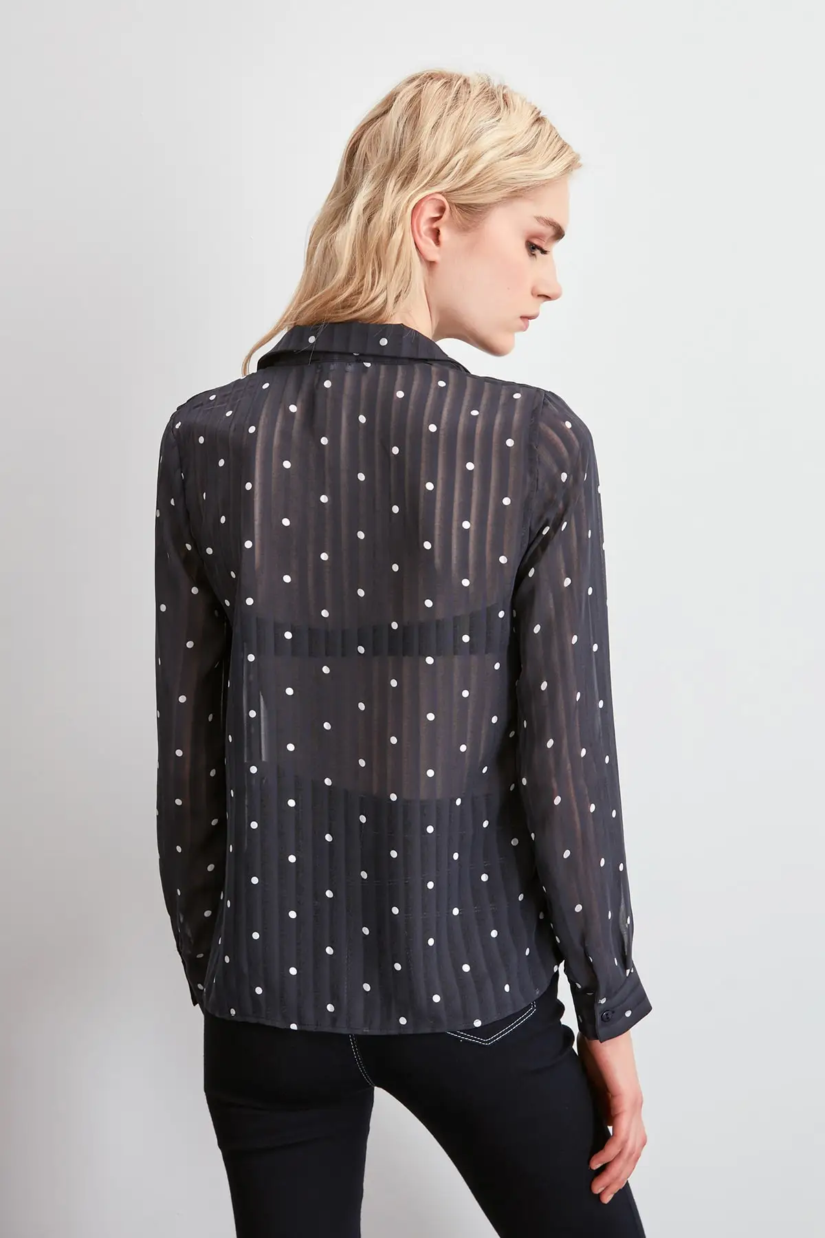 Trendyol рубашка в горошек TWOAW20GO0569
