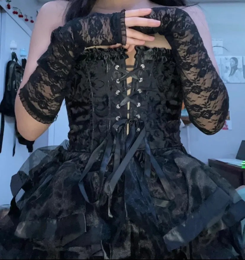 Overbust Corset Dress Layered Design photo review