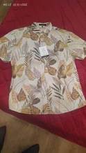 Verano de algodón puro remera Hawaiana para hombre impreso de manga corta de gran tamaño de la flor de la playa diseños florales
