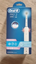 Oral B Pro 2 2700, Cepillo de dientes eléctrico recargable, 2 modos cepillado, temporizador, limpieza 3D, hasta 14 días, sensor