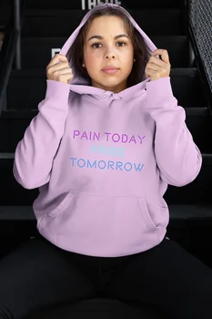 

Angemiel Wear Suffering Today Tomorrow Flattering Pink Women 'S Hooded Sweatshirt