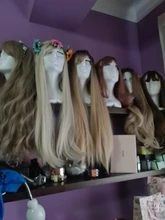 LOUIS FERR-pelucas sintéticas de pelo largo ondulado para mujeres negras, ombré, vino tinto, con flequillo, pelo resistente al calor, estilo africano y americano