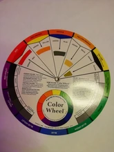 Pigmento de uñas para tatuaje profesional, rueda de 12 colores, tarjeta de papel, diseño de tres niveles, guía mixta, redondo, gira el círculo Central