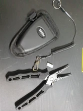 Fishing-Pliers Cutters Crimper-Hook-Remover Braid Stainless-Steel Booms Saltwater-Resistant