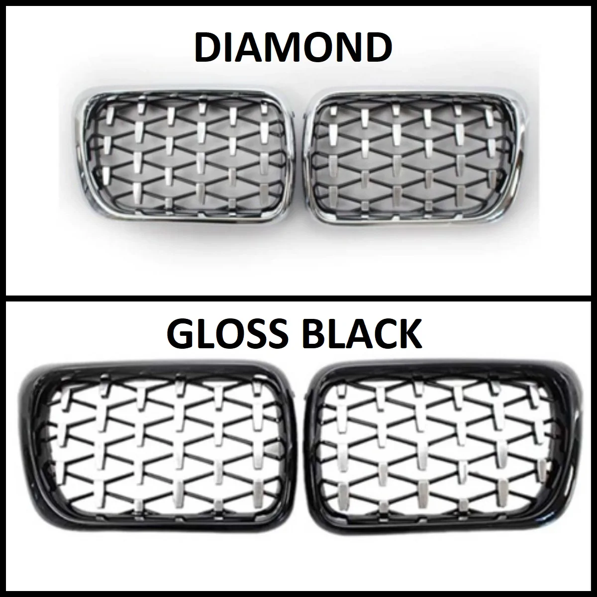 Передняя решетка для радиатора дневного света-двойная линия BMW 3 серии E36 1997 1998