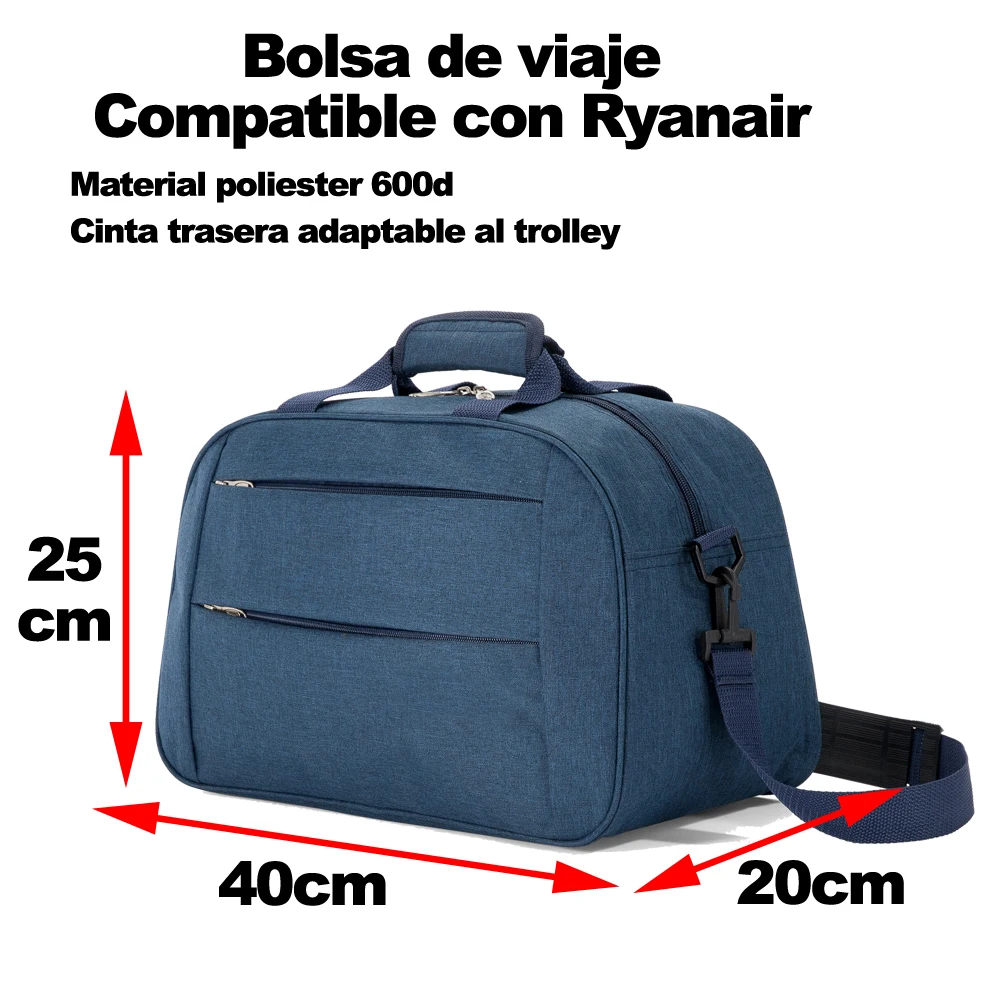 Benzi Bolsa de Viaje 40x25x20 cm BZ5496 Tamaño Equipaje de Mano  Ryanair|Travel Bags| - AliExpress