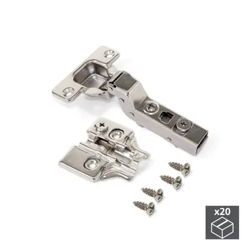 

Lot of 20 hinges supercodo X91 Emuca with soft closing and supplements to screw with regulation eccentric