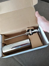 Liquid-Soap-Dispenser Bottle Sink Pump Stainless-Steel Complete Kitchen Counter Deck