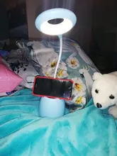 Pen-Holder Desk-Lamp Book Read-Light Dimming Bedside Home-Decor Pink Eye-Protect Touch