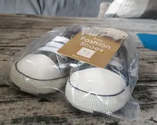 Zapatos de primeros pasos para bebés, zapatillas deportivas de lona antideslizantes de suela blanda para recién nacidos