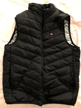 Chaleco calefactable de 9 plazas para hombre y mujer, chaqueta calefactora con Usb, ropa térmica, chaleco de caza, chaqueta calefactora de invierno, BlackS-6XL