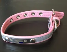 Collar reflectivo para perro, personalizado, de cuero, acolchado, para perros pequeños, medianos, Chihuahua, Yorkie