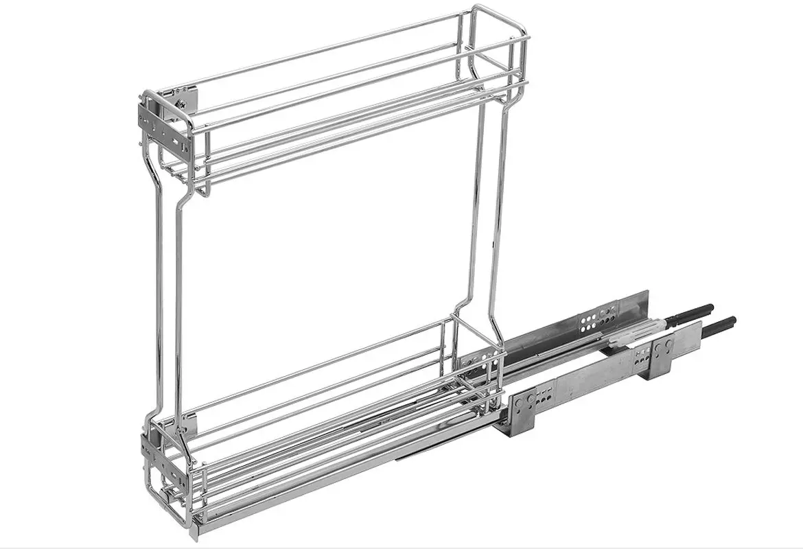 Two tier pull out basket (bottle opener) 150mm with Hettich rails