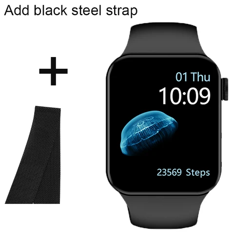 IWO Smartwatch Smart Watch Series 7 Double Button Heart Rate Monitor Dial Call Smart Watches Men Women For IOS Android