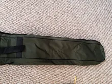 Soporte de caña de pescar plegable portátil, bolsa de almacenamiento de herramientas para caña de pescar