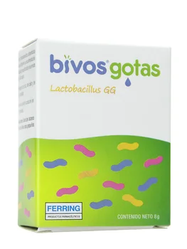 

Bivos drops lactobacillus gg 8 ml probiotic food supplement.