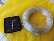 Rope-Tube Garland String-Lights Yard-Decoration Christmas Solar-Powered Garden Outdoor