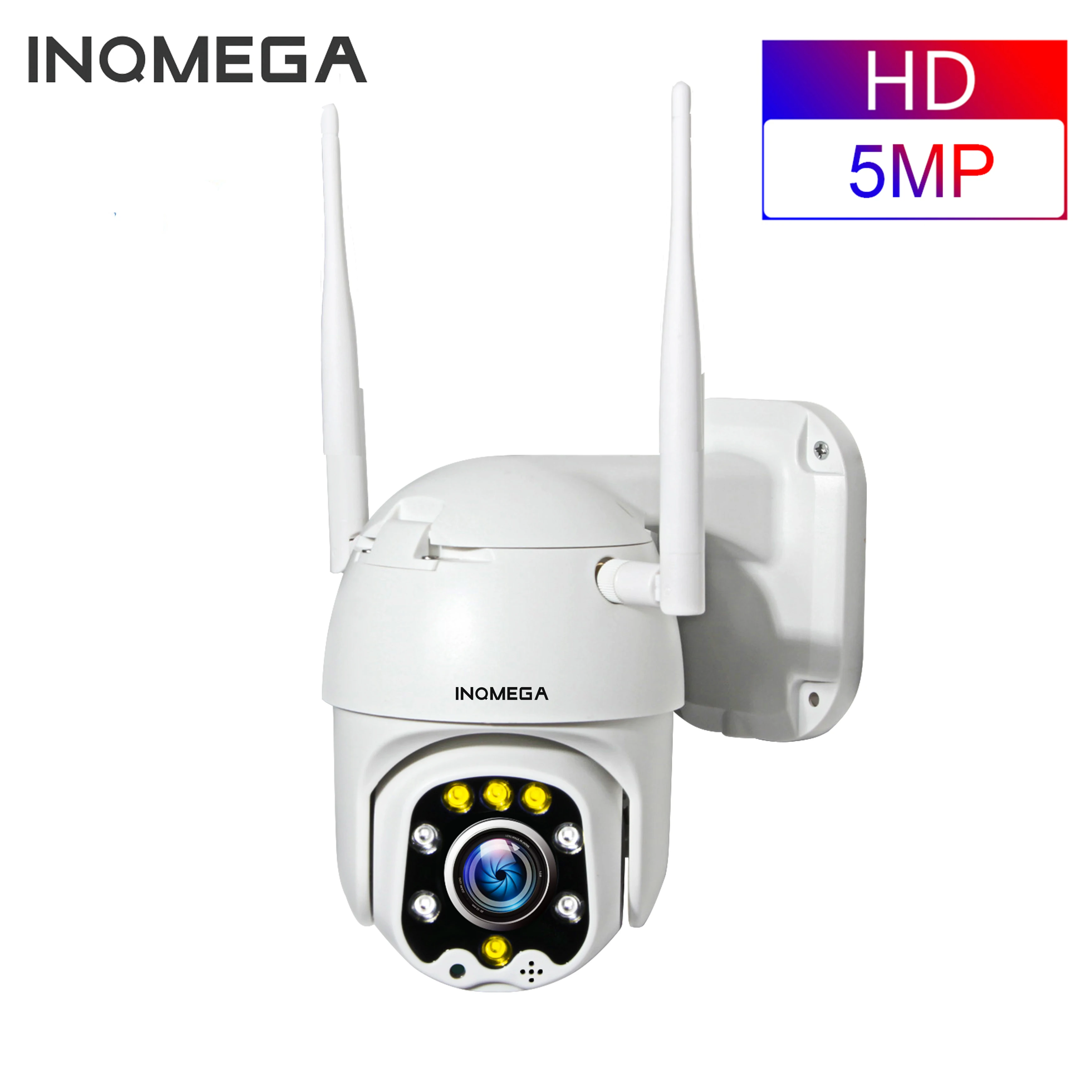 

INQMEGA 5MP PTZ IP Camera Speed Dome WiFi Wireless 4X Digital ZOOMOutdoor Security Surveillance Waterproof Networt CCTV Camera