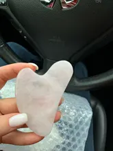 Gua sha-Tabla de piedra de Jade Natural, masajeador de cuarzo rosa, placa Guasha, rascador facial, herramientas para cara, cuello y espalda