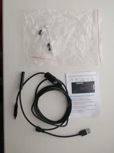 Cámara endoscópica flexible e impermeable, 7mm, IP67, boroscopio, inspección, cámara, Android, PC, Notebook, 6LED, ajustable