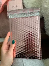 20 piezas de oro rosa sobres acolchados de burbujas para correo de embalaje bolsas de envío película de aluminio bolsa de burbuja impermeable bolsas para ropa