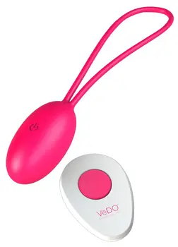 

Pink vibrating VEDO Peach with remote CONTROL