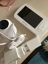 KERUI-Monitor de bebé con pantalla de 4,3 pulgadas, cámara de vídeo niñera con cámara de seguridad, Monitor de temperatura Babyfoon, visión nocturna