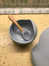 Juego de alimentación de colores para niños, Baberos de silicona de grado alimenticio, plato de bebé, tazón de succión sin silicona, vajilla para niños, babero impermeable, cuchara suelta BPA