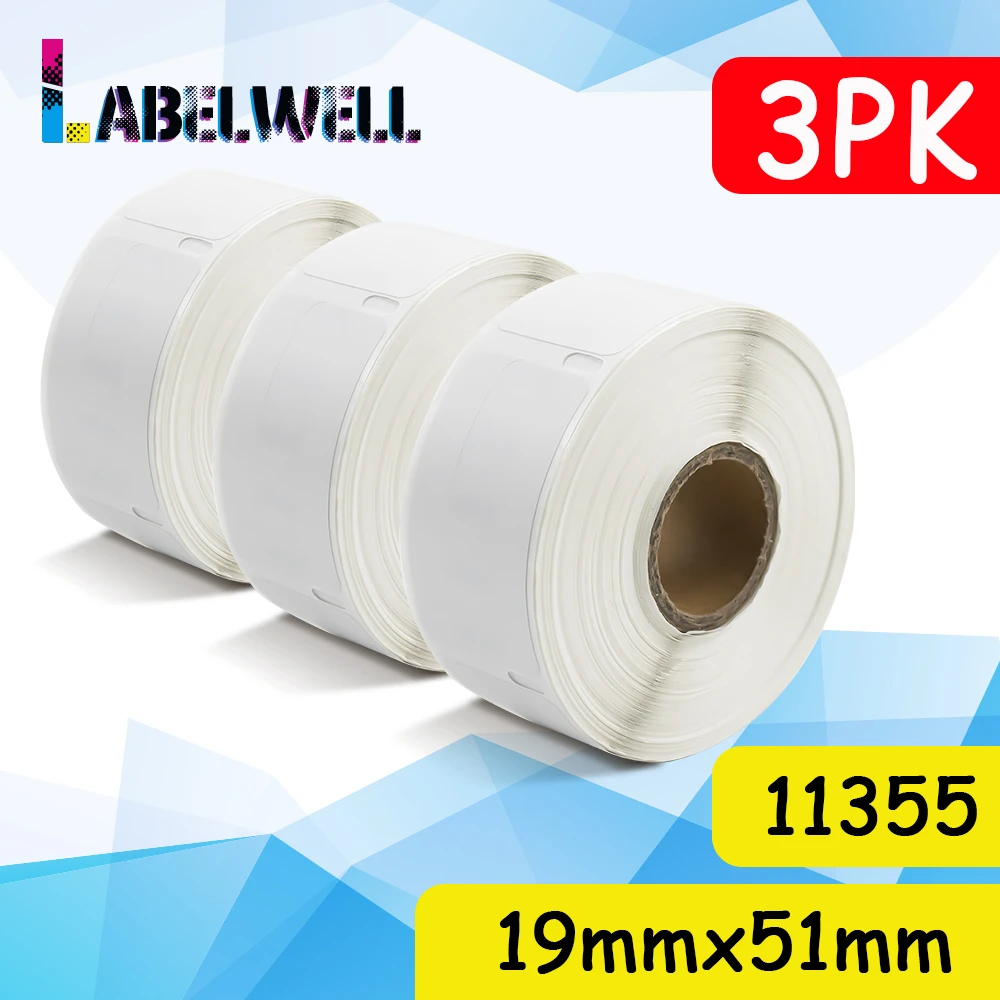 3Rolls Thermal Paper For Dymo LabelWriter Label Roll 11355 LW ...