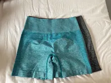 Pantalones cortos deportivos sin costuras para mujer, de cintura alta, con realce, ajustados para entrenamiento, 2020