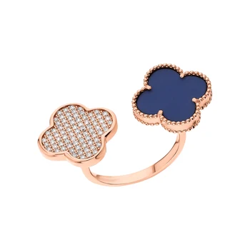 

Silver ring with ceramics and cubic zirconium sunlight