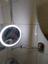 Bathroom Mirror Led Touch Dimming Adjustable Magnification