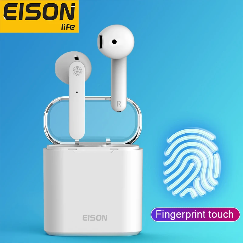

EISON HD Calling Bluetooth Earphones Hifi Sound Wireless Headphones Waterproof Noise Canceling Headset for xiaomi iphone phone