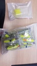 Tapones para los oídos tipo bala de 3M, reducción de ruido inalámbrica, amarillo neón, e-a-rsoft, 312-1250, NRR:33dB/SNR:36dB, LT086