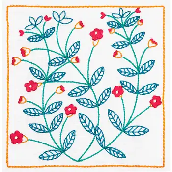 

Dee201 set for embroidery anchor 'анагаллис' 15x15 cm