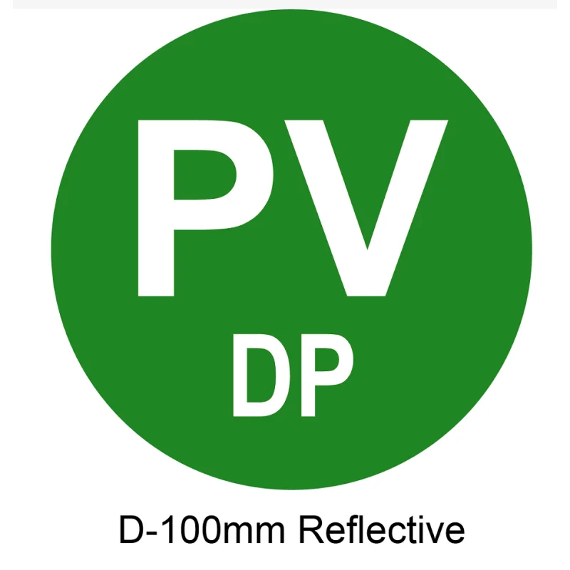 10 teile/los pv reflektierende solar warne tikett beste kleber uv stabil grün pv dp un3480 etikett – Detail 1