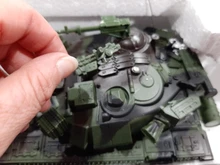 Tanque de combate a Control remoto para niños, juguete de coche de juguete con balas de disparo, interactivo, militar, grande, escala 1:32