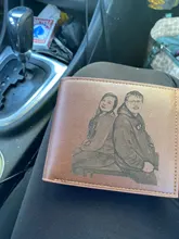 Billeteras personalizadas de cuero PU para hombre, billetera con grabado de alta calidad, monedero pequeño, regalo de lujo para hombre