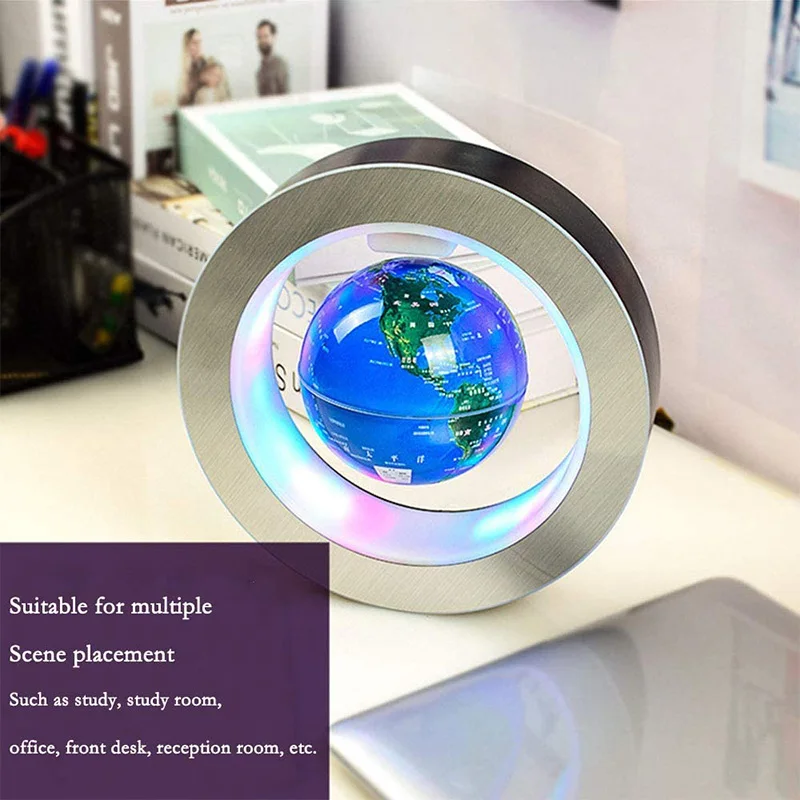 Led globo de levitação magnética flutuante globo