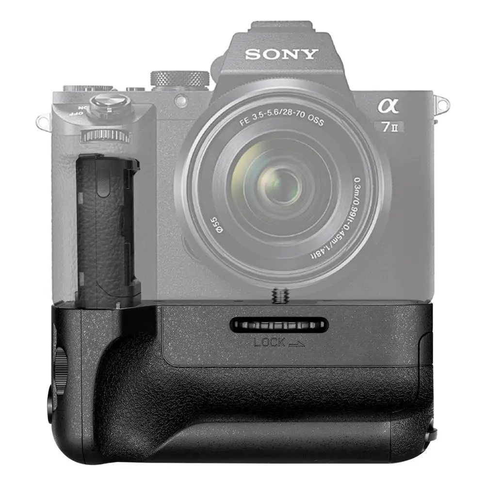 Neewer Вертикальная Батарейная ручка (Замена для Sony VG-C2EM) работает с NP-FW50 батареей