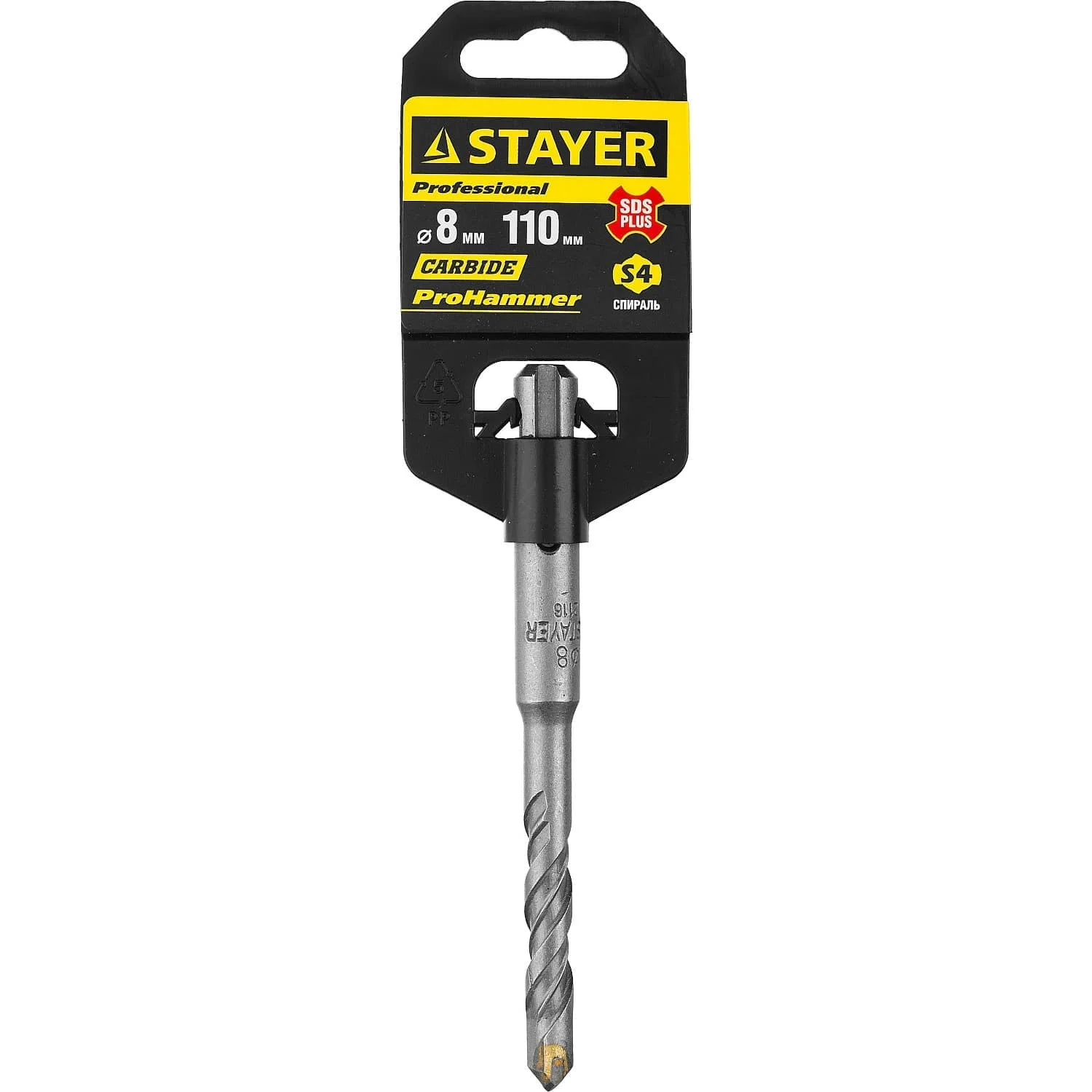 Бур по бетону STAYER 8 x 110 мм SDS Plus 2930 08_z01|Аксессуары для электроинструментов| |