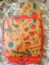 Party-Decoration-Supplies Gloves Kitchen-Mat Dining Christmas-Baking Natal Xmas New-Year