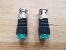 Conector macho y hembra coaxial CAT5 Balun de vídeo, adaptador de enchufe para tira de luces Led, accesorios de cámara CCTV, DC BNC, 12V, 2/5/10 Uds.