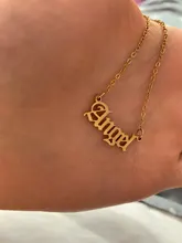 Collar de acero inoxidable con letras de estilo Hip Hop para mujer, colgante de estilo gótico Punk para bebé, niña pequeña, Ángel, Princesa, príncipe, Harajuku