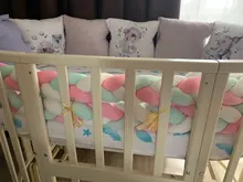 Cushion Pillow-Pad Crib-Bumper Cradle-Decor Knotted Nursery Baby 3-Meters 3-Strands Handmade