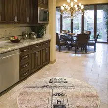 Коврики для гостиной-ковры для гостиной-Декор для комнаты-серый ковер-Декор для гостиной | декоративные коврики для кофейного магазина Djt диаметр 100 см